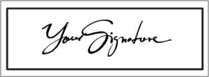 Custom signature stamps in two hours, 7 days a week. Free Delivery. Signature Stamps are ideal for signing letters and cards after an illness.